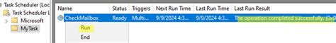 Task Scheduler Last Run Result Codes Explanations .